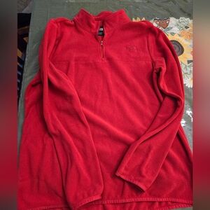 Gently used TNF orange/red womens L fleece
